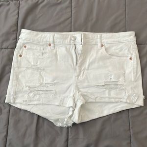 American Eagle Distressed Stretch Jean Shorts